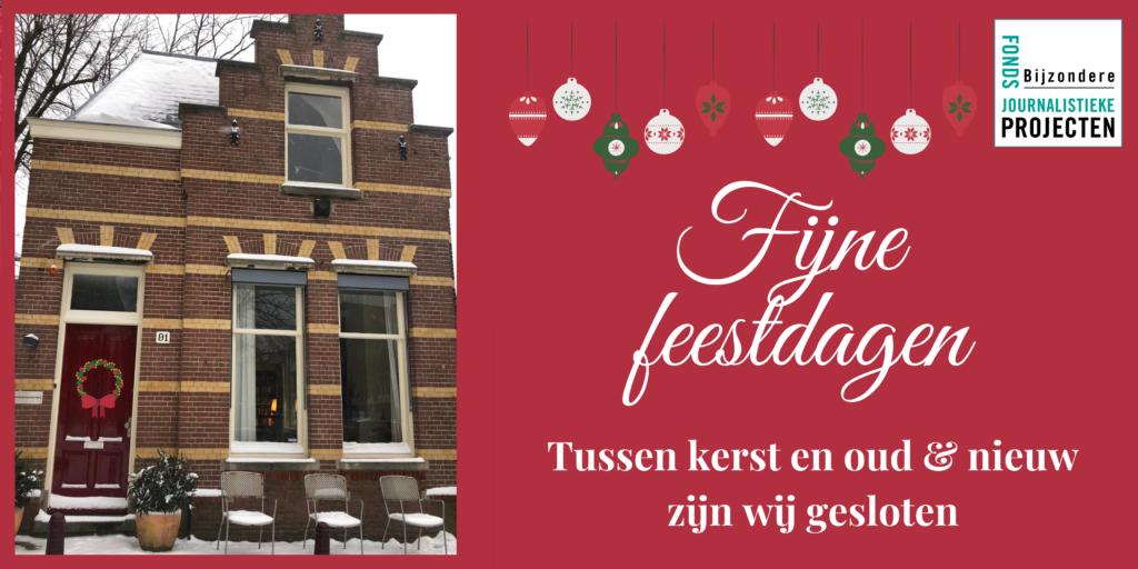 Fonds BJP tussen kerst en oud en nieuw gesloten Fonds Bijzondere